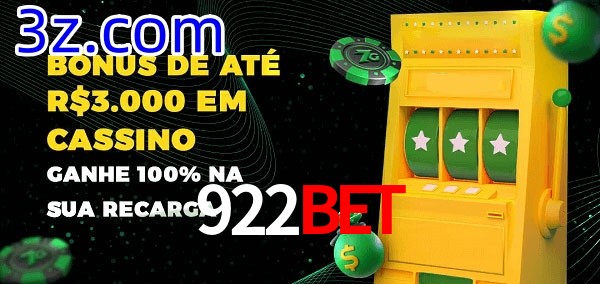 922Bet melhor bônus de depósito