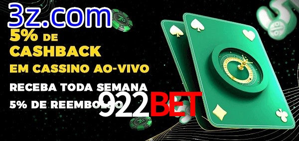 Promoções do cassino ao Vivo 922Bet